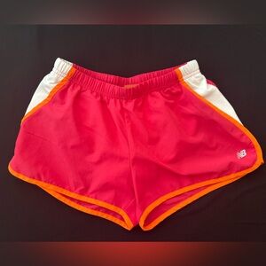 New Balance Pink and Orange Athletic Shorts